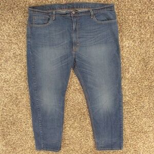 Levi's Jeans Men's 43x28 Dark Wash‎ 502 Taper Fit Flex Denim